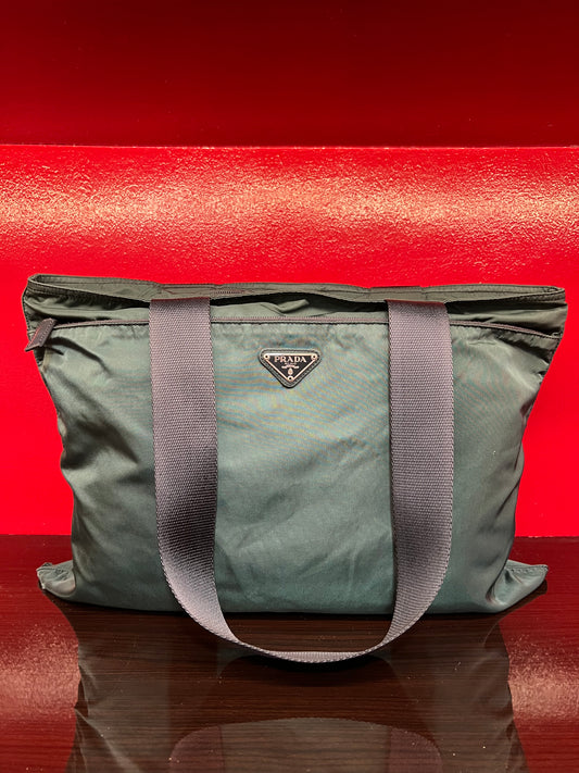 PRADA Vintage Shopping in Tessuto Nylon Tote Bag